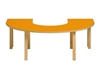 Image sur Table moderne, fer à cheval 150x100 cm - Vert - ht - 59 cm